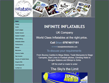 Tablet Screenshot of infiniteinflatables.com